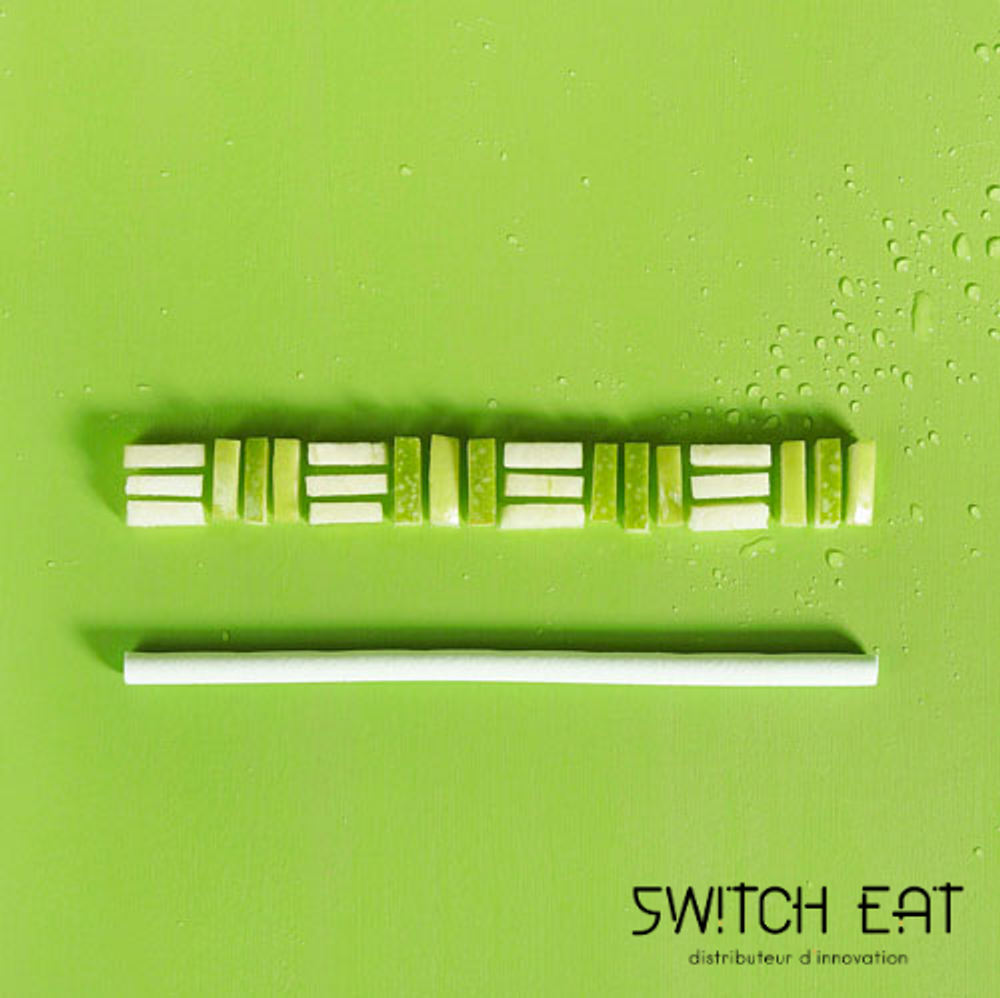 Delicatessen - Green Apple flavor edible, compostable and biodegradable straws - SWITCH EAT