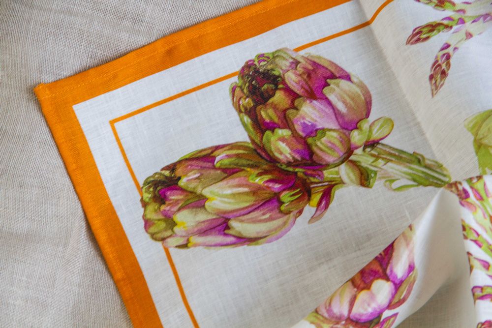 Linge d'office - TORCHONS DE CUISINE FIORI PESCI VERDURA - NENCIONI CASA - TELENE
