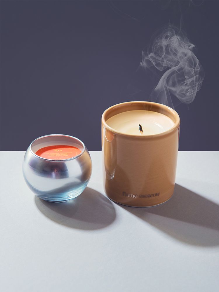 Stationery - Porcelain Candle 250 gr - Gelati - pastel colours and crisp scents - FLAME MOSCOW