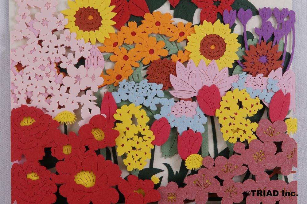Design objects - OMOSHIROI CALENDAR MONTHLY 2022 Seasonal Flower - OMOSHIROI BLOCK