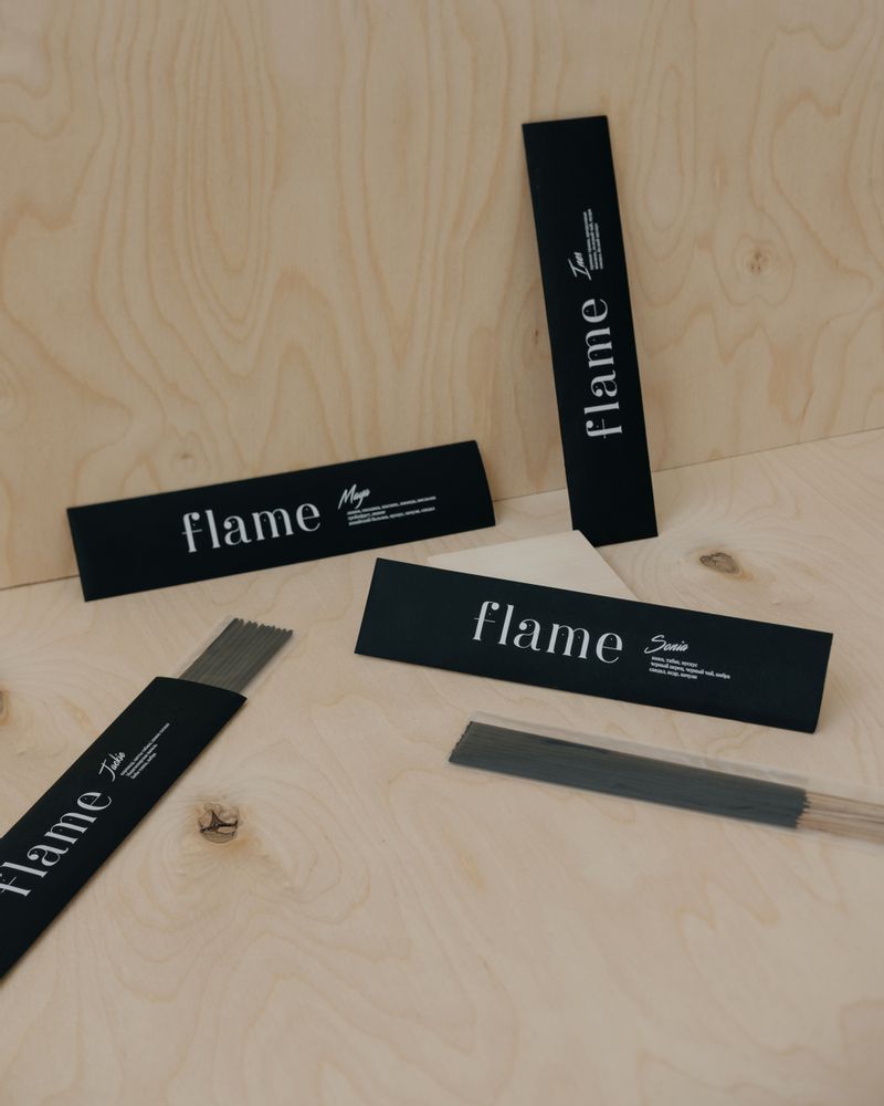Scents - Handmade coal incense with uncommon fragrances - aroma incense 10 sticks - FLAME MOSCOW