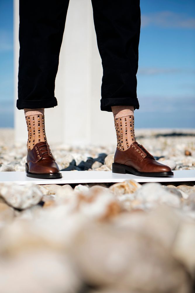 Chaussettes - Fucino Brune - ATELIER ST EUSTACHE