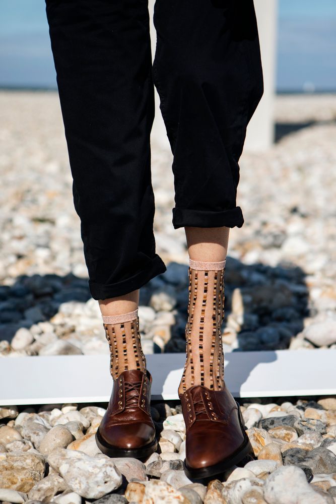 Chaussettes - Fucino Brune - ATELIER ST EUSTACHE