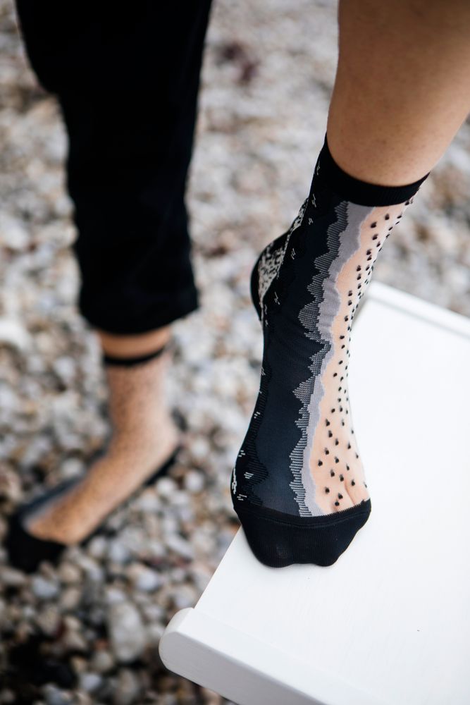 Socks - Santa Monica Black - ATELIER ST EUSTACHE