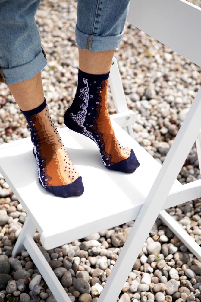 Chaussettes - Santa Monica Blue - ATELIER ST EUSTACHE