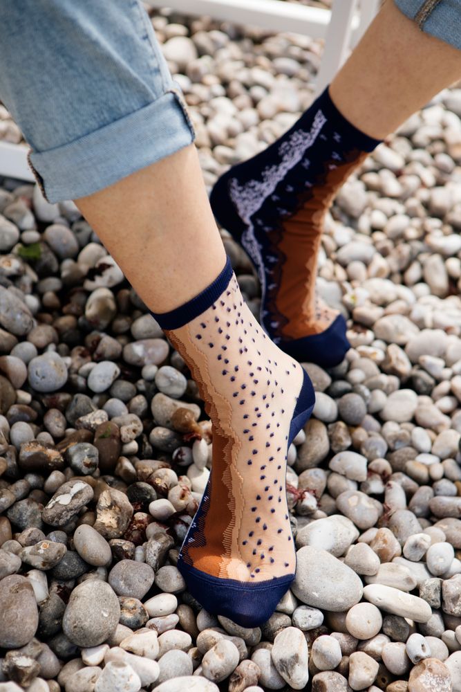 Chaussettes - Santa Monica Blue - ATELIER ST EUSTACHE