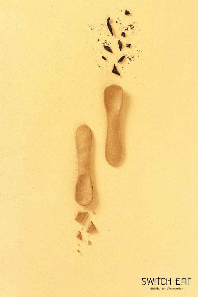 Couverts de service - Petites cuillères comestibles, compostables et biodégradables - SWITCH EAT