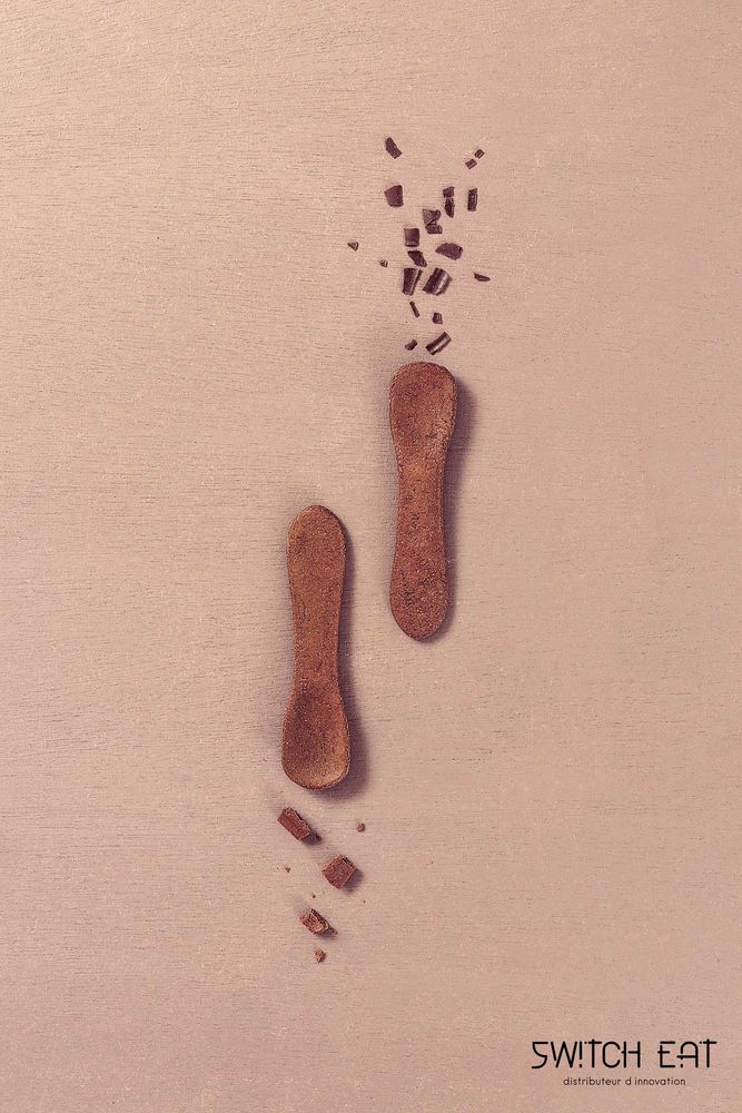 Couverts de service - Petites cuillères comestibles, compostables et biodégradables - SWITCH EAT
