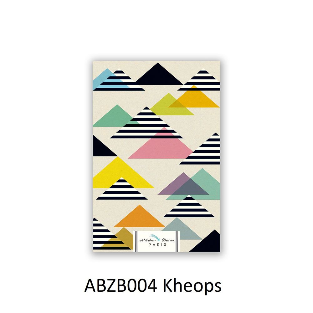 Papeterie bureau - Artbooks A5 à tranches graphiques - ALIBABETTE EDITIONS