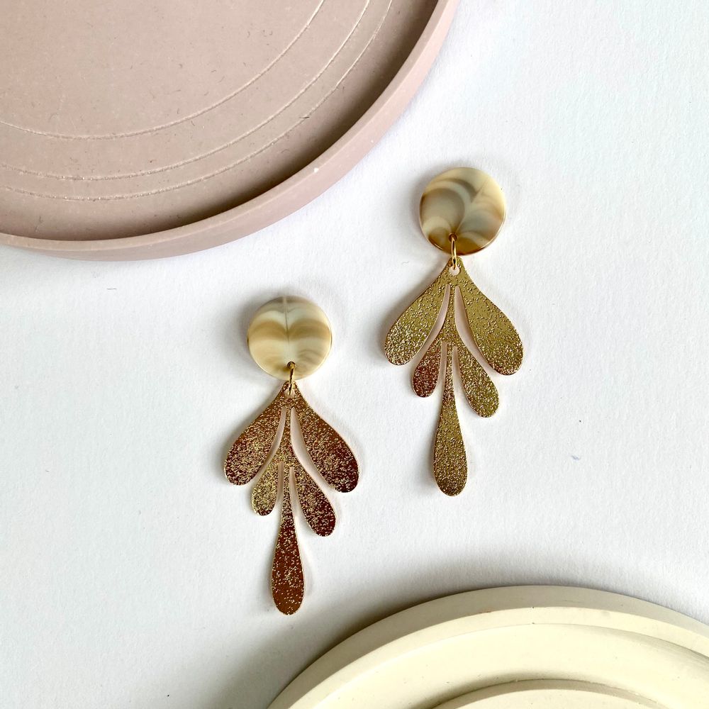 Jewelry - Brass and acetate earrings  - NAO JEWELS