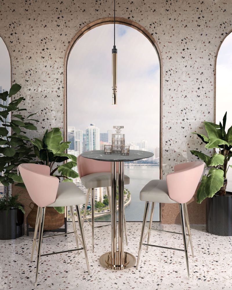 Dining Tables - Charlotte Bar Table - CASTRO LIGHTING