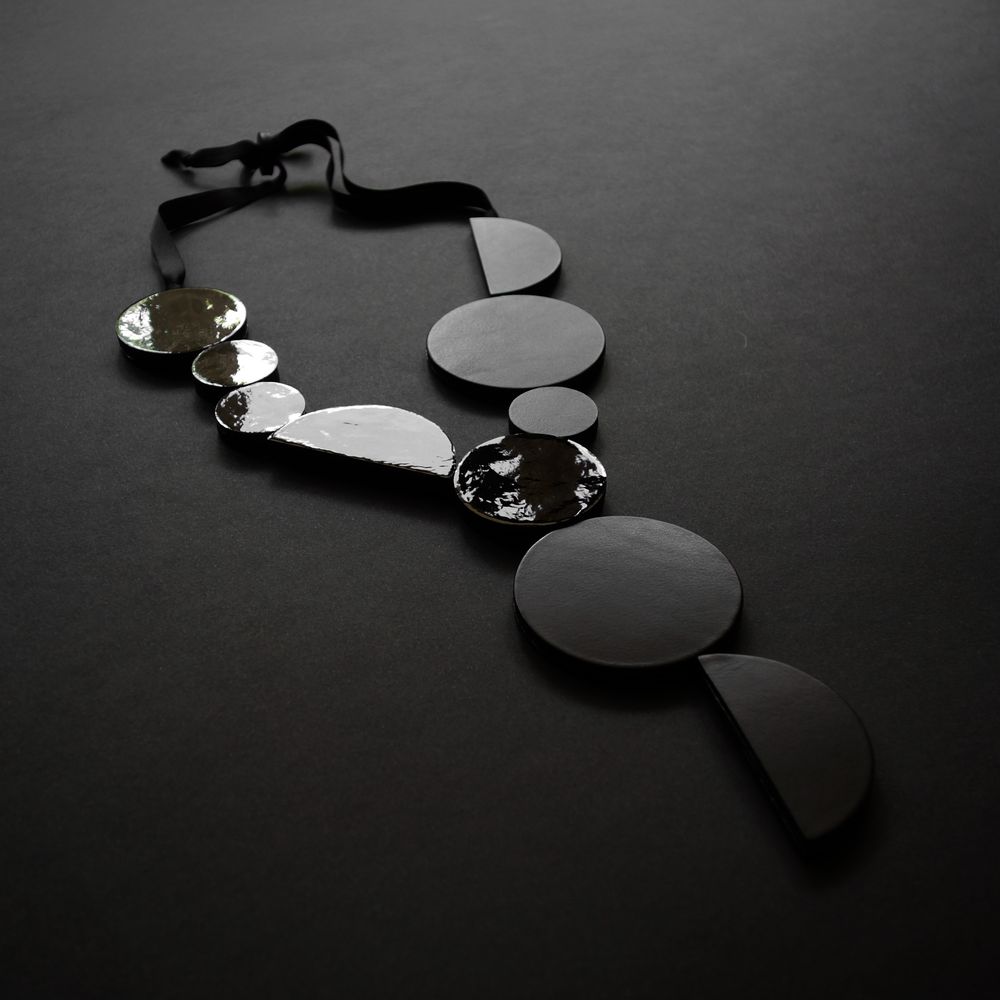 Jewelry - Leather jewelry - BAUHAUS necklace - SOPHIE • TERRIERE
