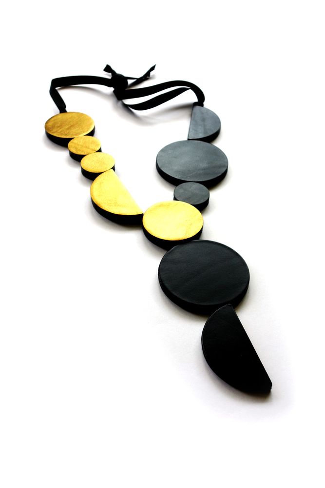 Jewelry - Leather jewelry - BAUHAUS necklace - SOPHIE • TERRIERE