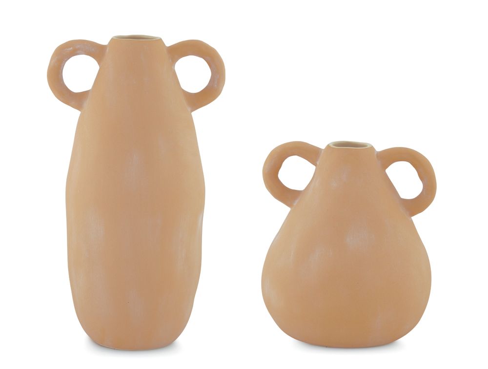 Vases - Honest beige ceramic vase 20x15.5x35 cm AX20087 - ANDREA HOUSE