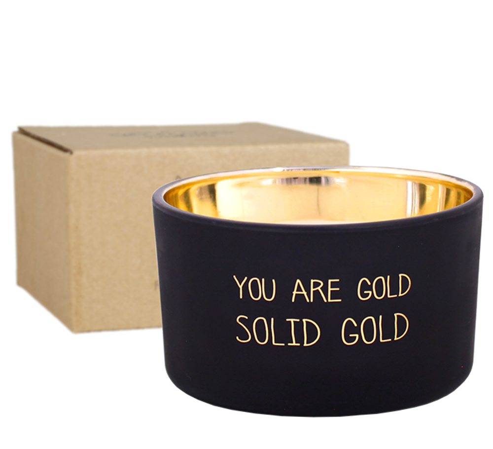 Bougies - SOY CANDLE - YOU ARE GOLD - SCENT: WARM CASHMERE - MY FLAME LIFESTYLE BV