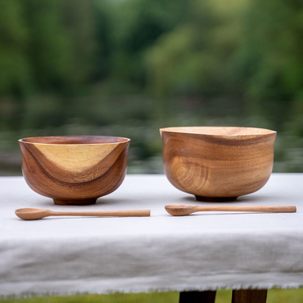 Bowls - Wooden Japanese bowls & rectangular trays - KINTA