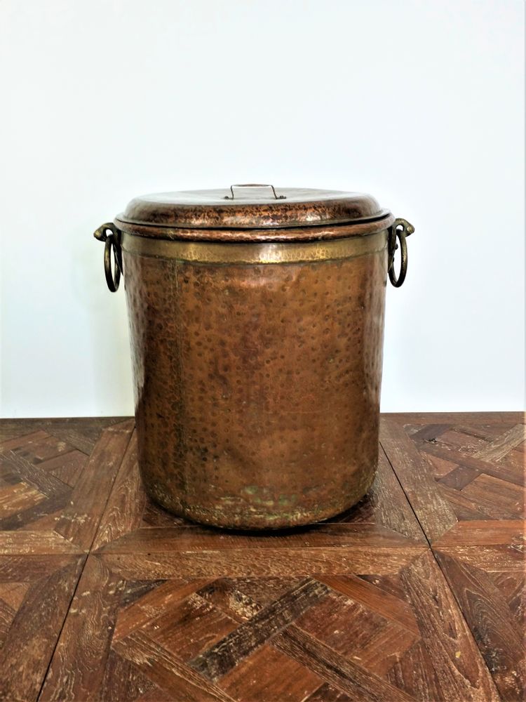 Objets de décoration - Chaudron en cuivre avec couvercle. - JD PRODUCTION - JD CO MARINE