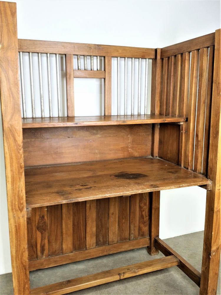 Objets de décoration - Meuble guichet en teck et laiton. - JD PRODUCTION - JD CO MARINE