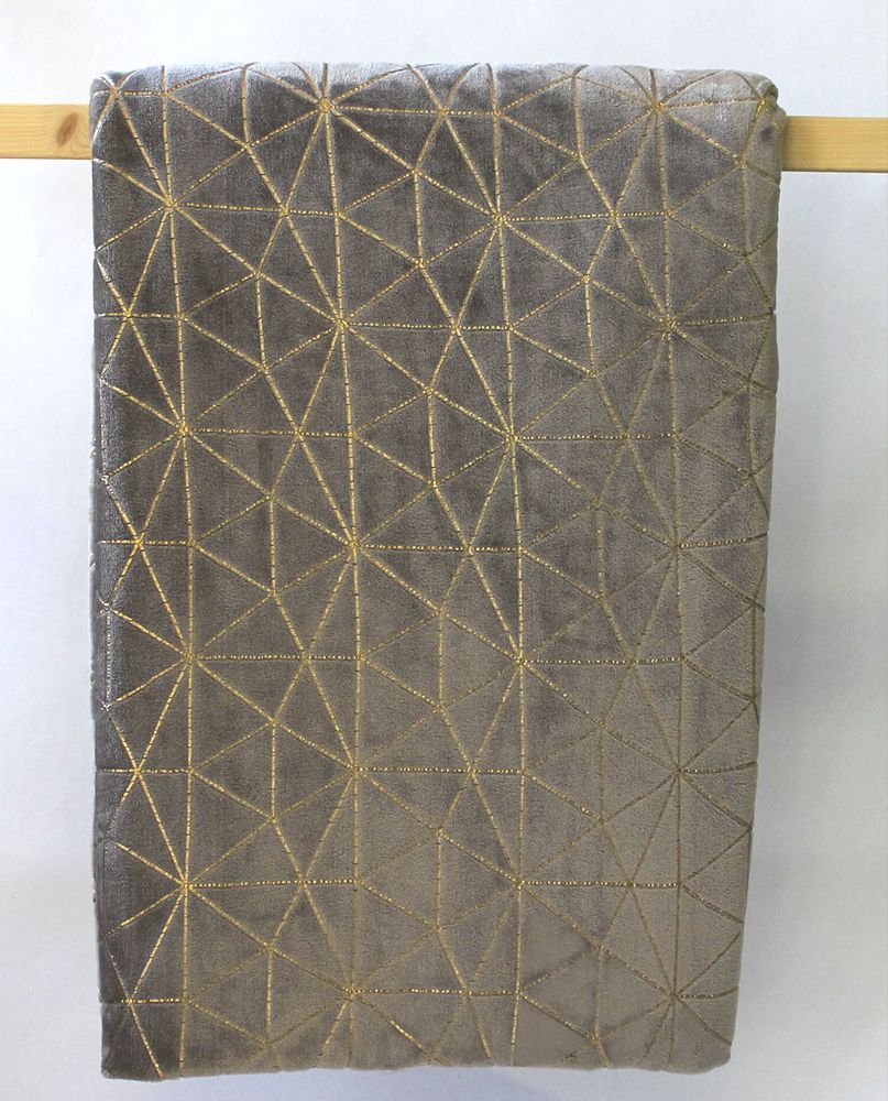 Throw blankets - BLANKET WITH GOLDEN MOTIFS. - PETIT ALO