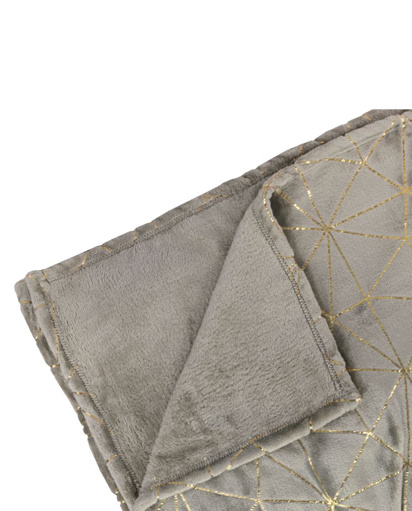 Throw blankets - BLANKET WITH GOLDEN MOTIFS. - PETIT ALO