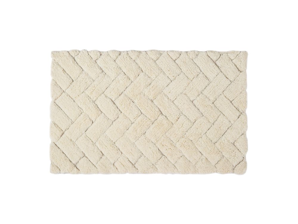 Autres linges de bain - Tapis de bain Bricks ivoire 50x80 cm BA71023 - ANDREA HOUSE