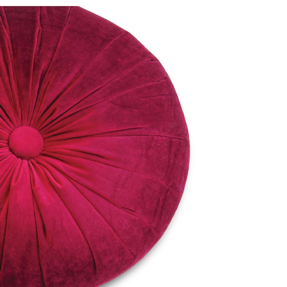 Fabric cushions - BURGUNDY VELVET CUSHION - PETIT ALO