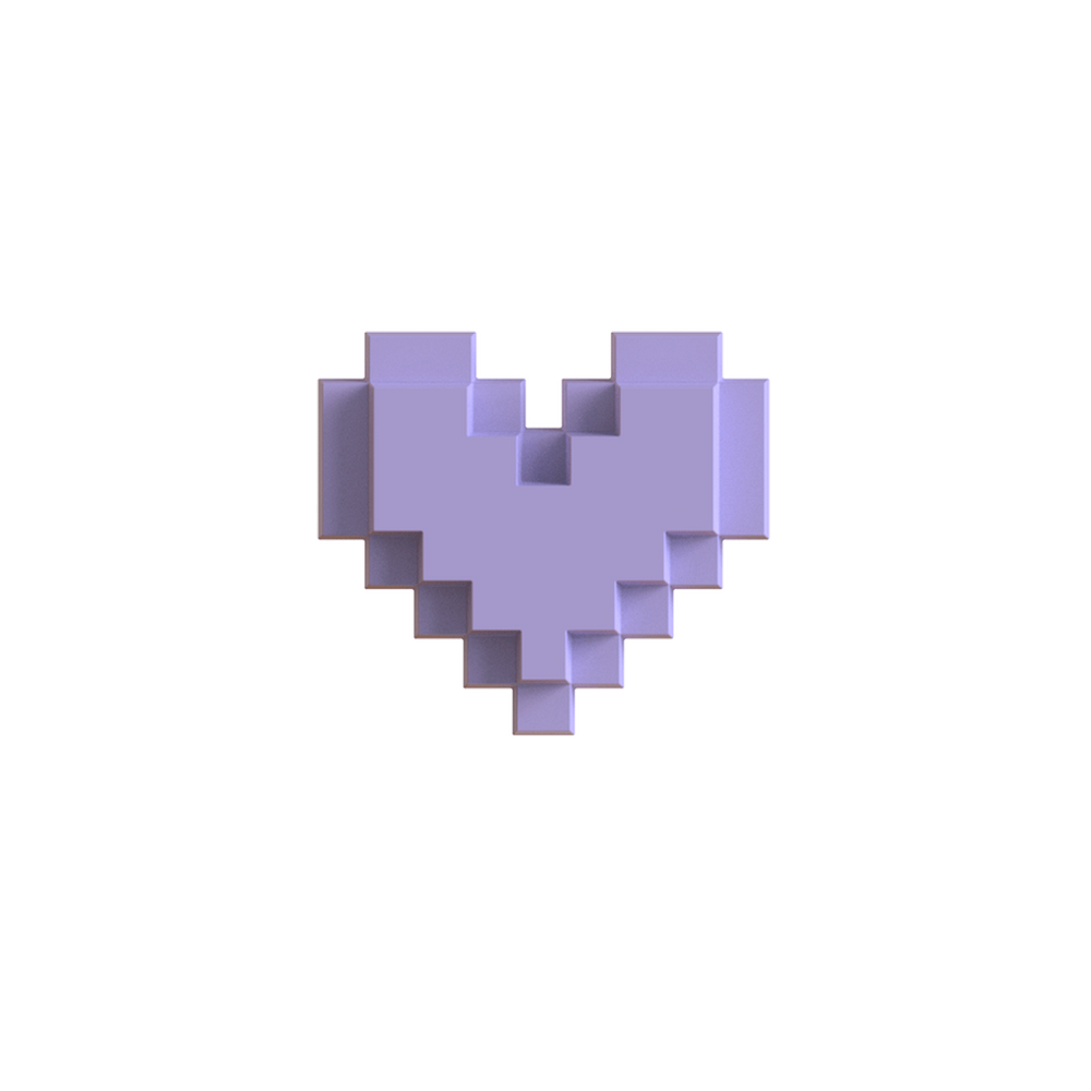 Decorative objects - Lilac Heart - LOVEBOX