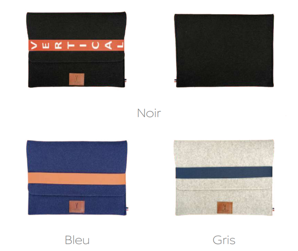 Objets personnalisables - Pochette ordinateur customisable - bleu - VERTICAL L ACCESSOIRE