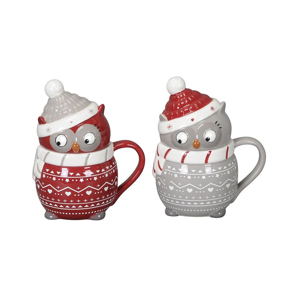Objets de décoration - TASSES EN FORME DE HIBOU - PROFLOR