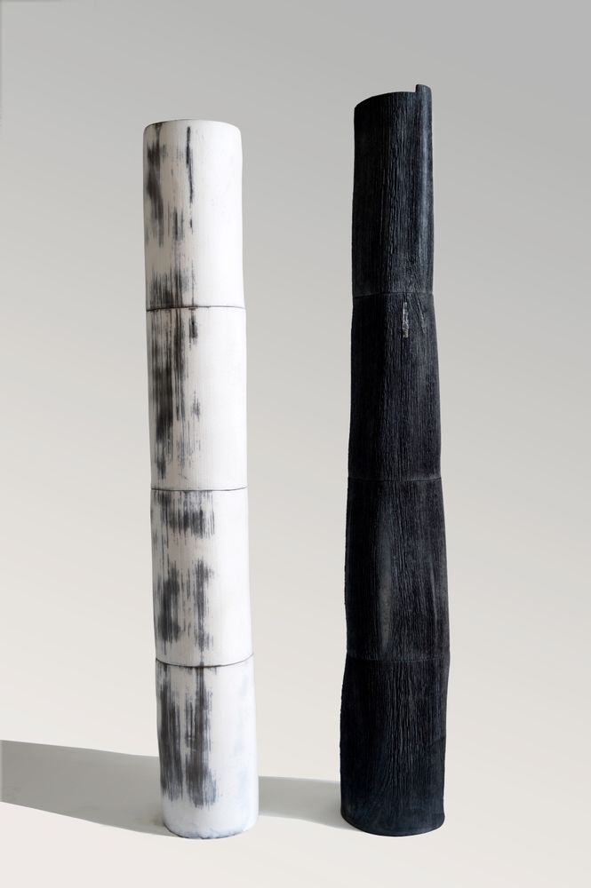 Unique pieces - Sculpture Earth - Tree Column - KARINE DENIS