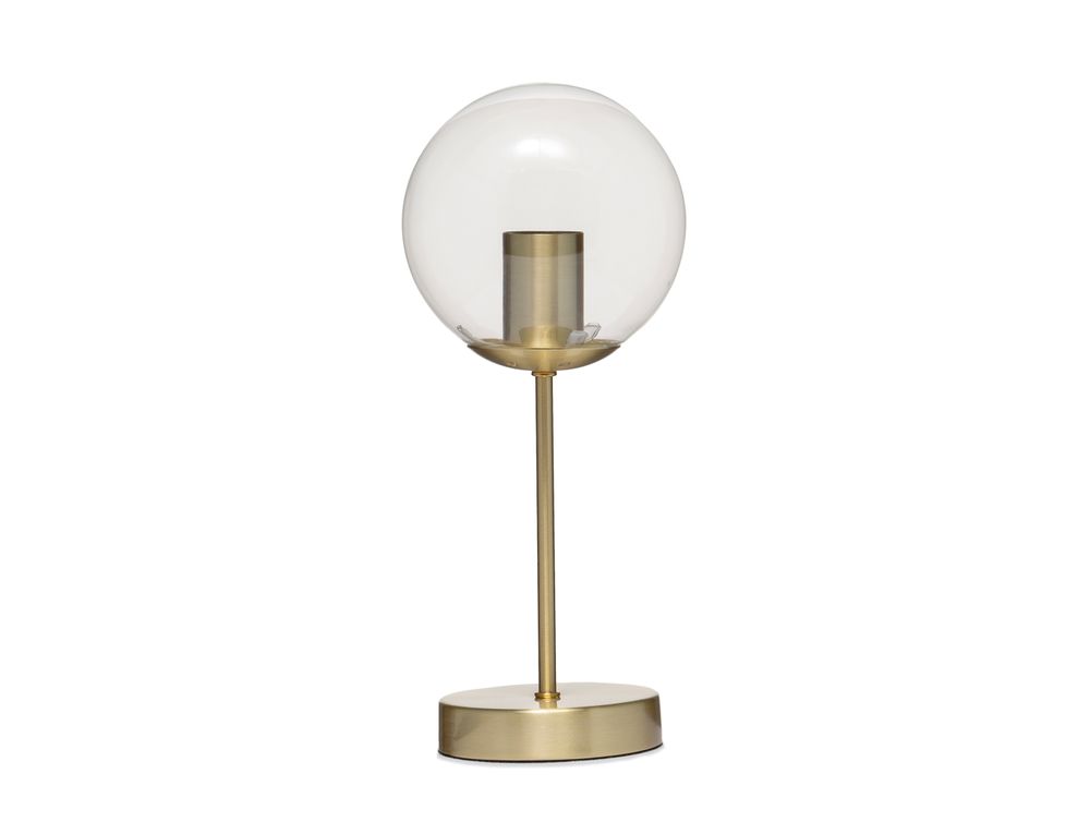 Desk lamps - Metal and glass lamp Mia Ø30x33 cm IL71053 - ANDREA HOUSE