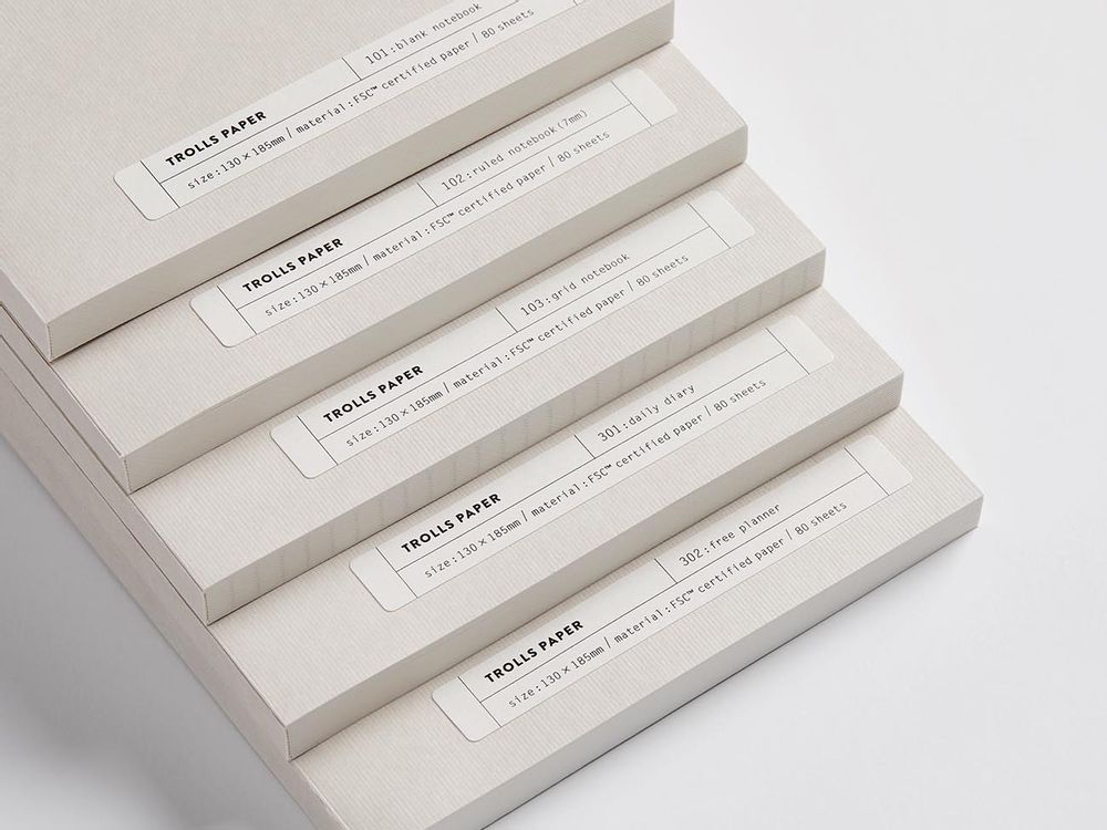 Stationery - TROLLS PAPER - CREATIVITY AND SUSTAINABILITY FROM KOREA - MUY