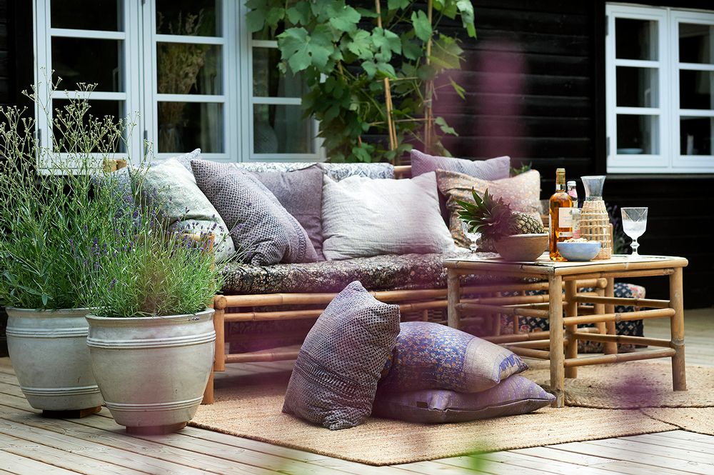 Coussins textile - Coussin Sari Kantha - QUOTE COPENHAGEN APS