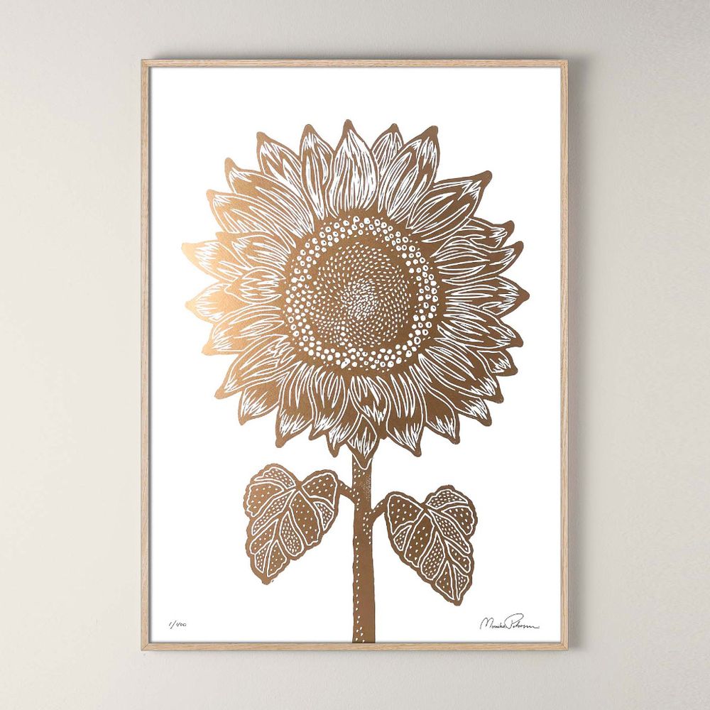 Poster - BOTANICAL LINO PRINTS - MONIKA PETERSEN ART PRINTS