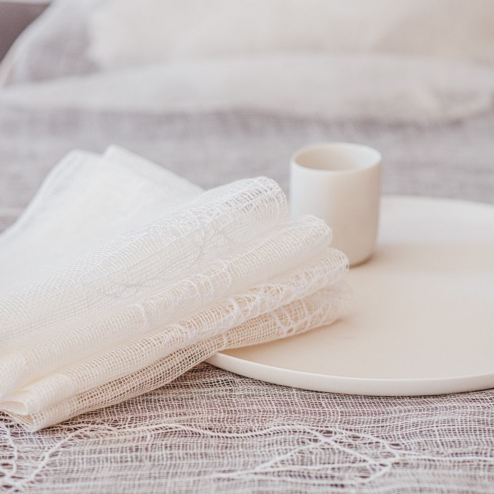 Table linen - 100% HAND WOVEN TABLE LINENS - STUDIO NATURAL