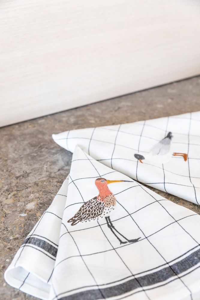 Torchons textile - Torchons de cuisine oiseaux marins - KISANY