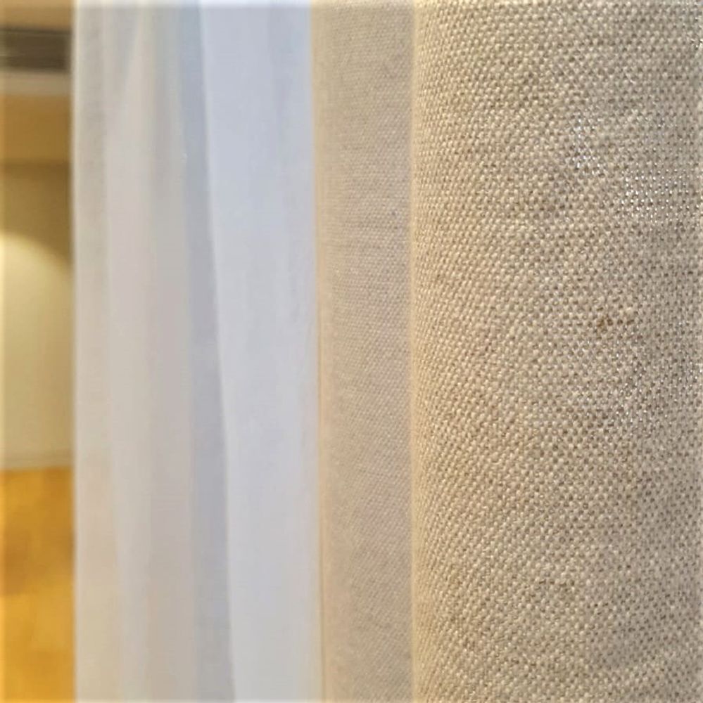 Curtains and window coverings - 100% HANDCRAFTED LINEN CURTAINS - STUDIO NATURAL