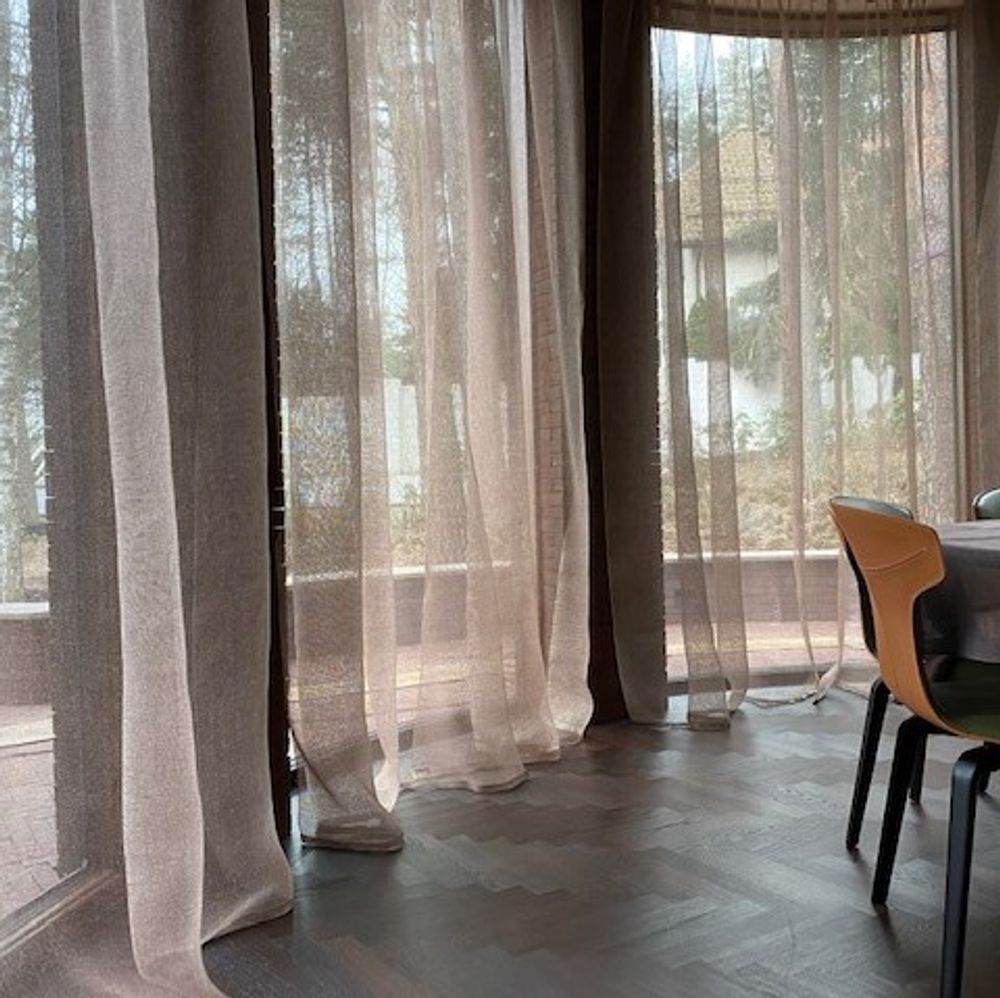 Curtains and window coverings - 100% HANDCRAFTED LINEN CURTAINS - STUDIO NATURAL