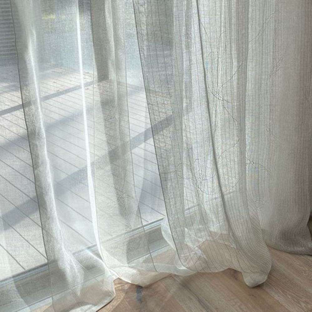 Curtains and window coverings - 100% HANDCRAFTED LINEN CURTAINS - STUDIO NATURAL