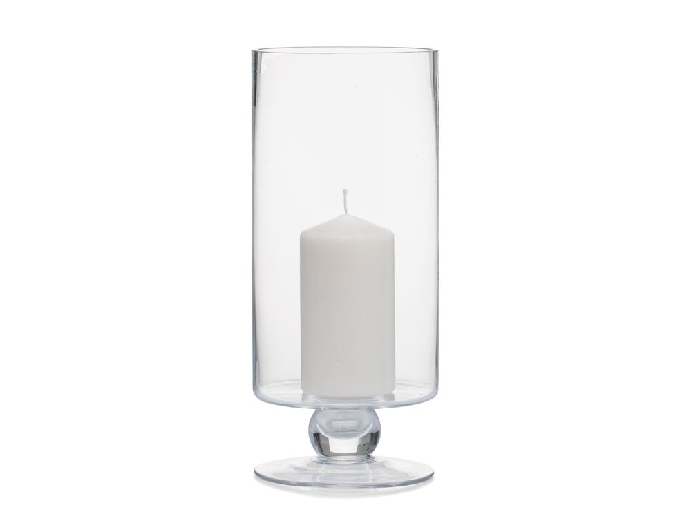Candlesticks and candle holders - Taylor clear glass candle holder Ø21x25 cm CR71098 - ANDREA HOUSE