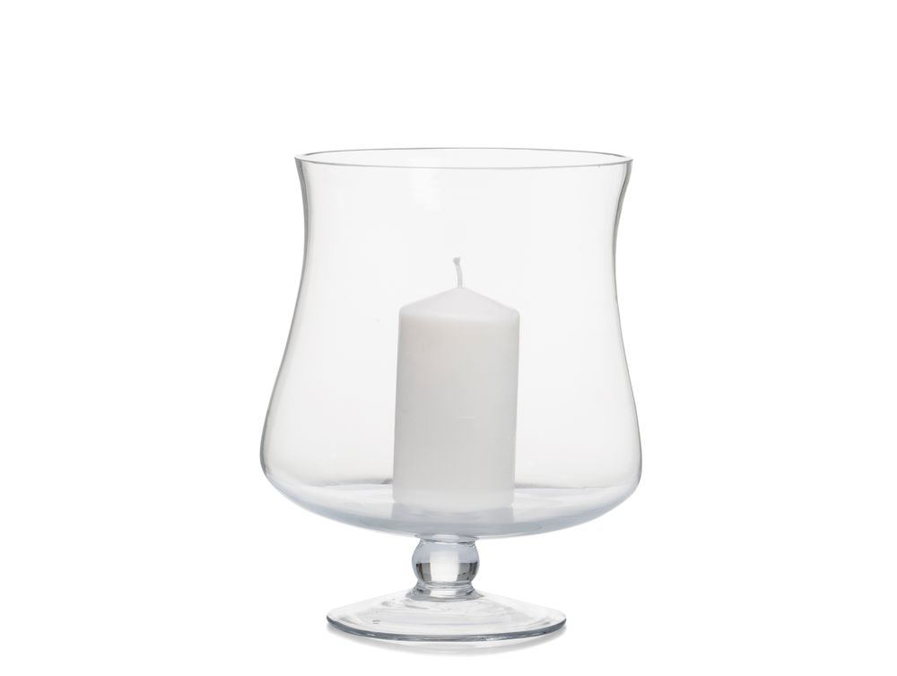 Bougeoirs et photophores - Bougeoir en verre transparent Naomi Ø13x29,5 cm CR71099 - ANDREA HOUSE