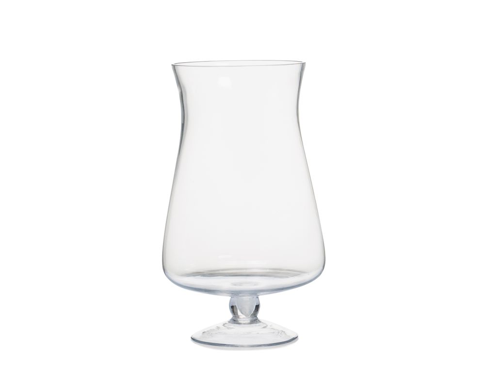 Candlesticks and candle holders - Joli clear glass candle holder Ø20x35 cm CR71100 - ANDREA HOUSE