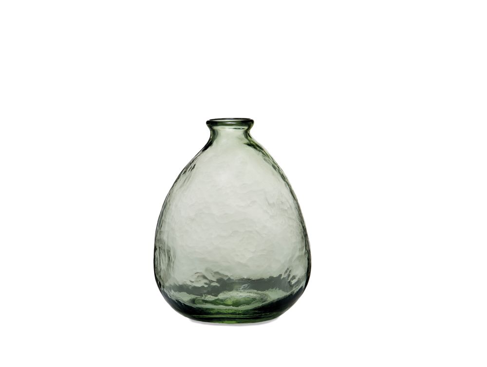 Vases - Vase en verre vert biologique Ø15,5x20 cm CR71103 - ANDREA HOUSE