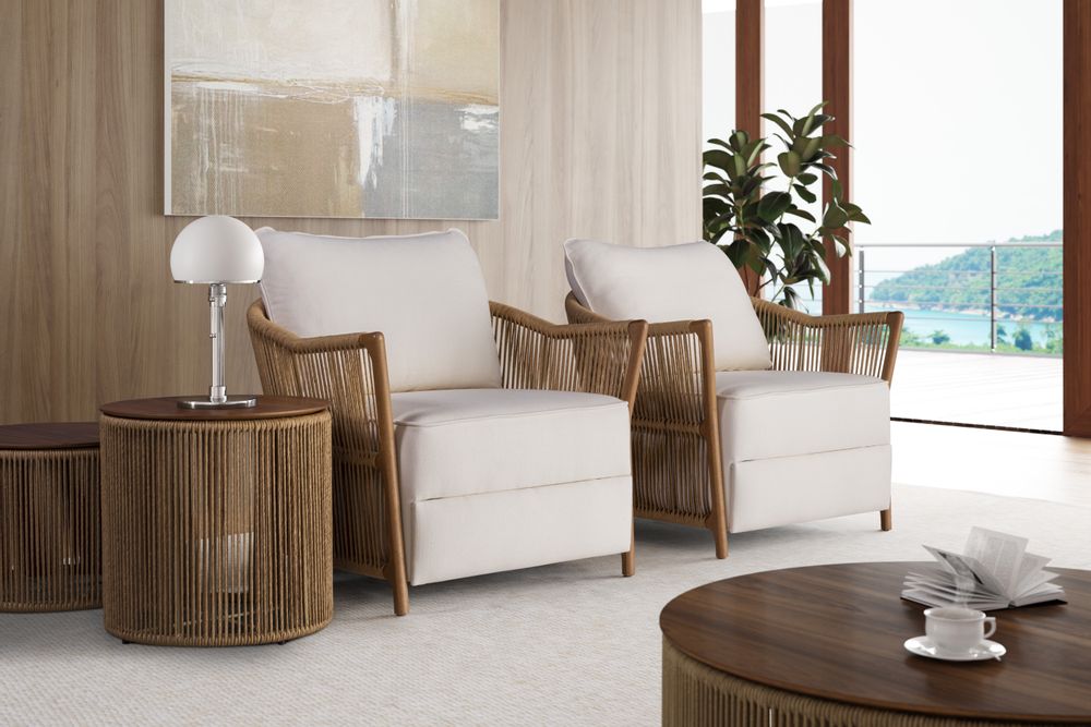 Armchairs - CORDONE ARMCHAIR - MOVEIS JAMES LTDA