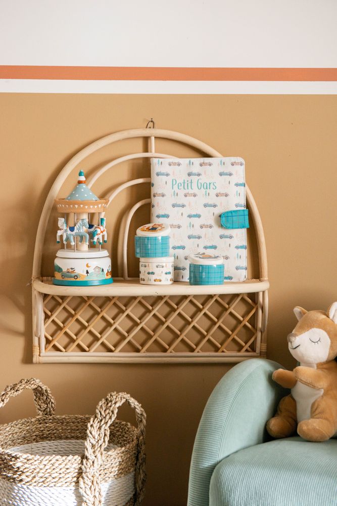Kids accessories - Etagére arc en ciel rotin - AMADEUS LES PETITS