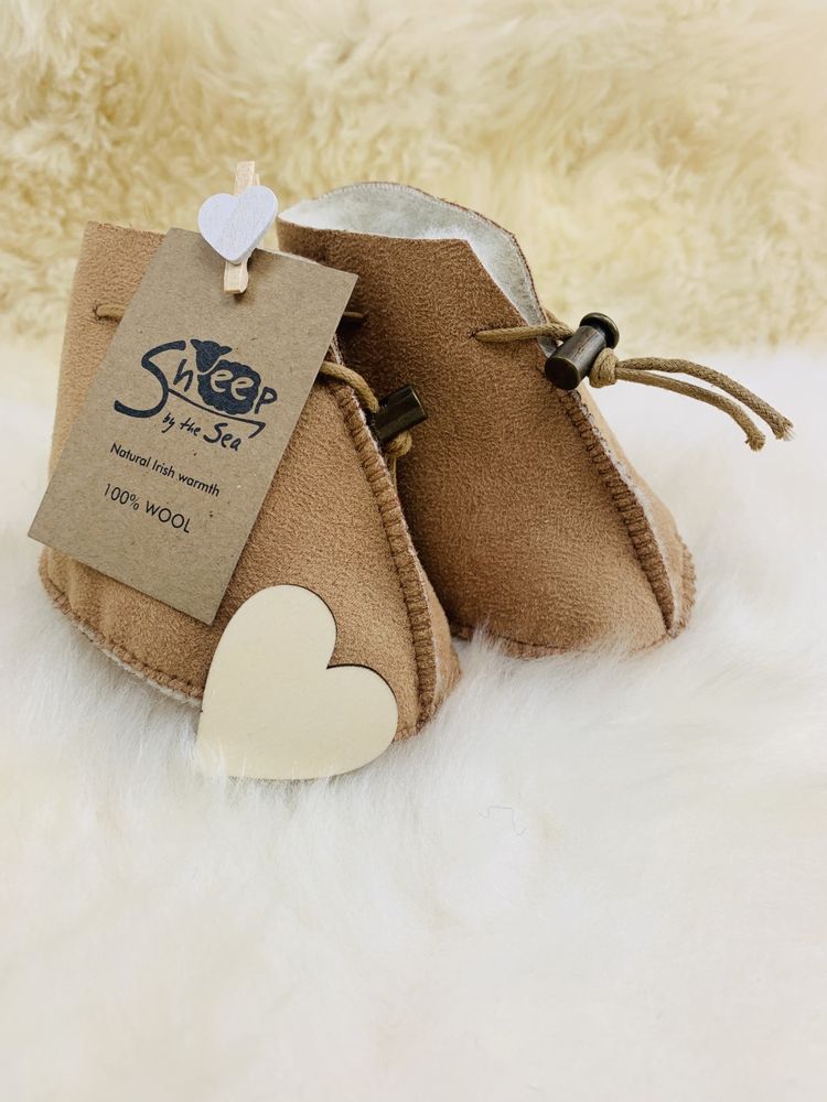 Accessoires pour puériculture - Pantoufles Bébé en daim - SHEEP BY THE SEA