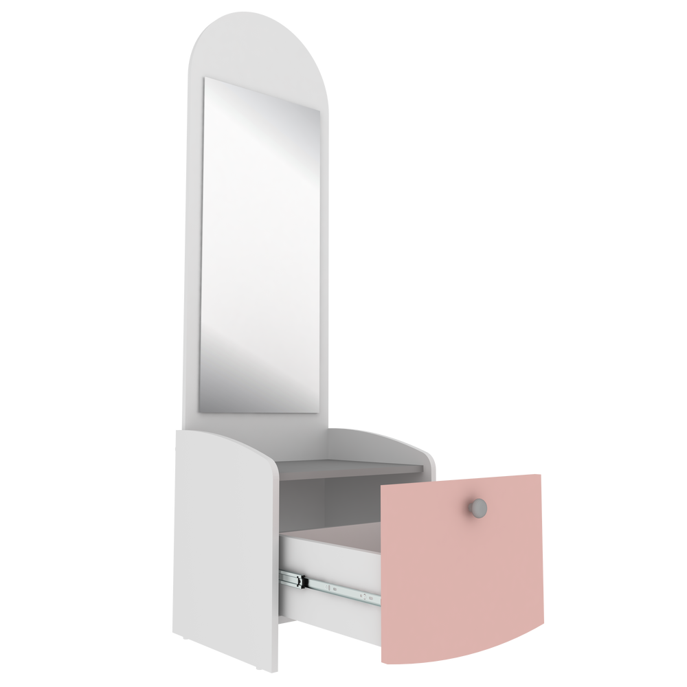Commodes - 2969 Table de chevet Ternura avec miroir - MULTIMÓVEIS