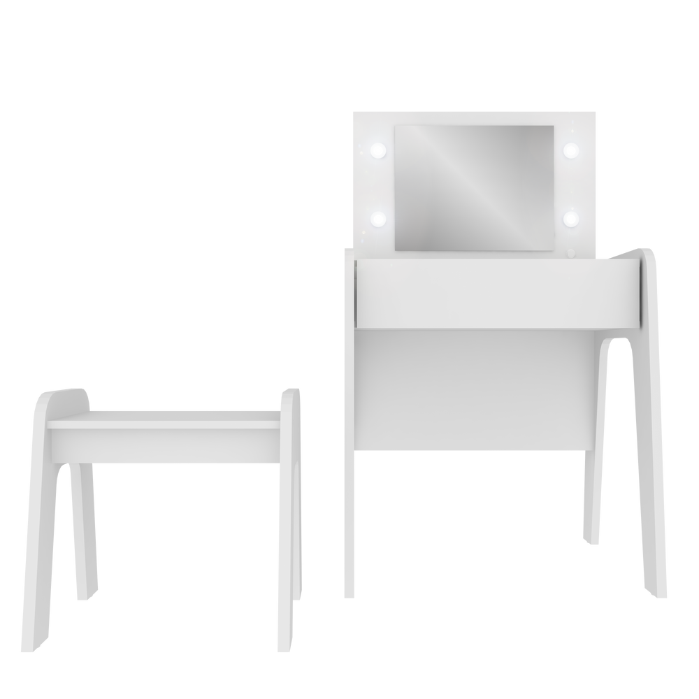 Children's bedrooms - Ternura 3083 dressing table with mirror+LED - MULTIMÓVEIS
