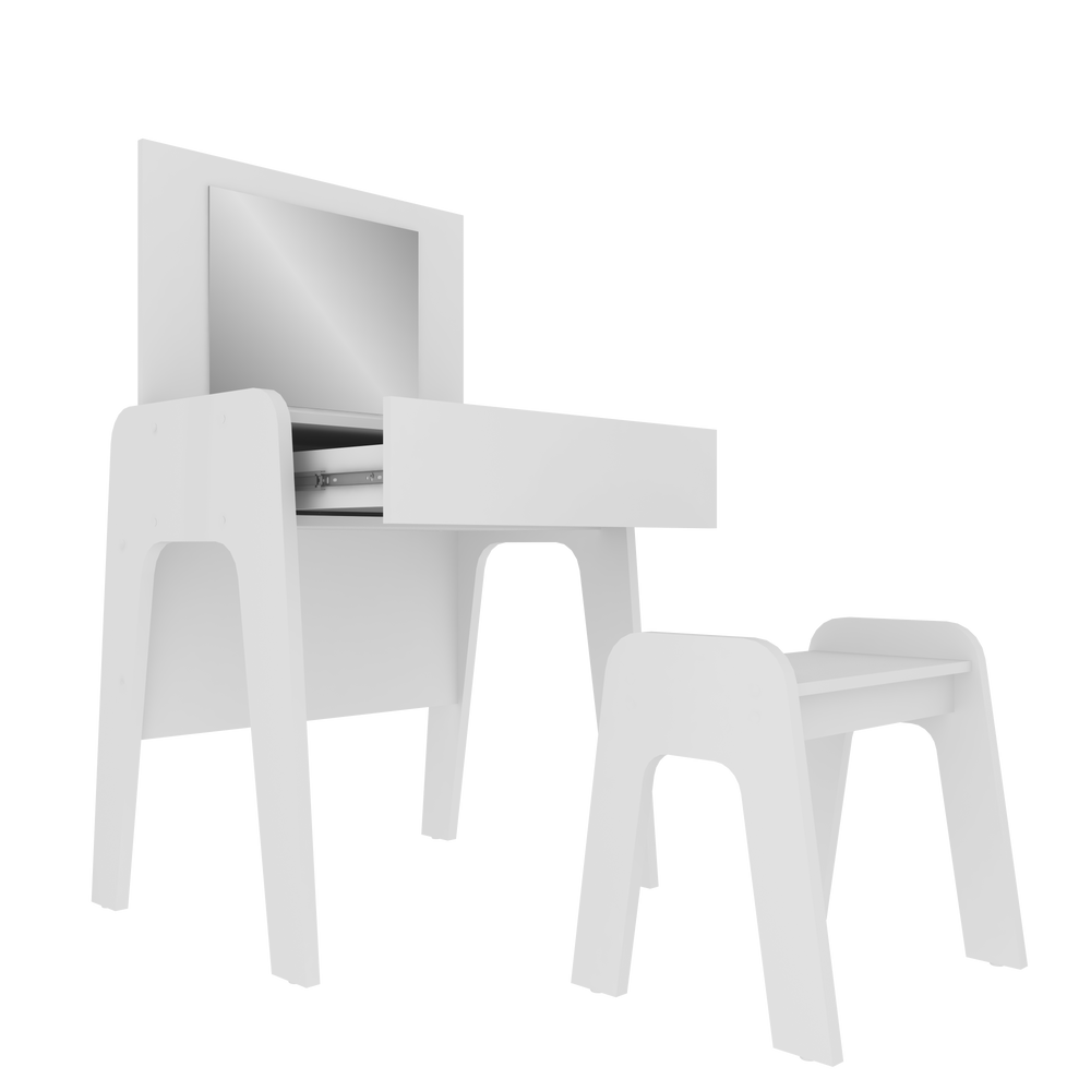 Children's bedrooms - Ternura Dressing Table with Mirror - MULTIMÓVEIS