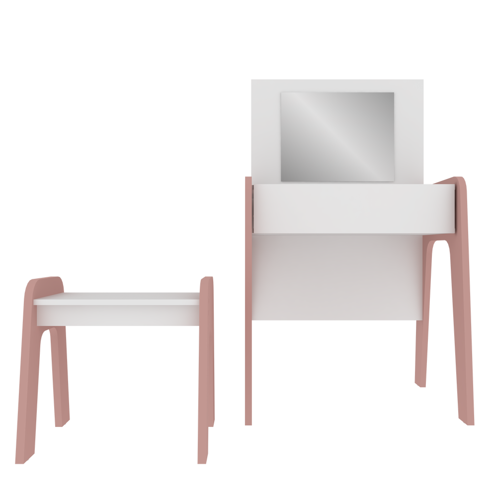 Children's bedrooms - Ternura Dressing Table with Mirror - MULTIMÓVEIS